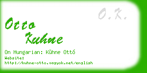 otto kuhne business card